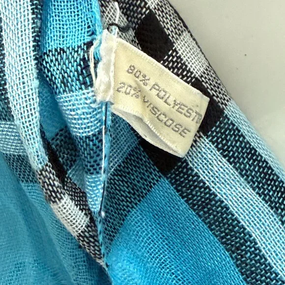 Lot of 2 Women's Shawls Blue Elegant Lightweight Large Wrap - Picture 6 of 12